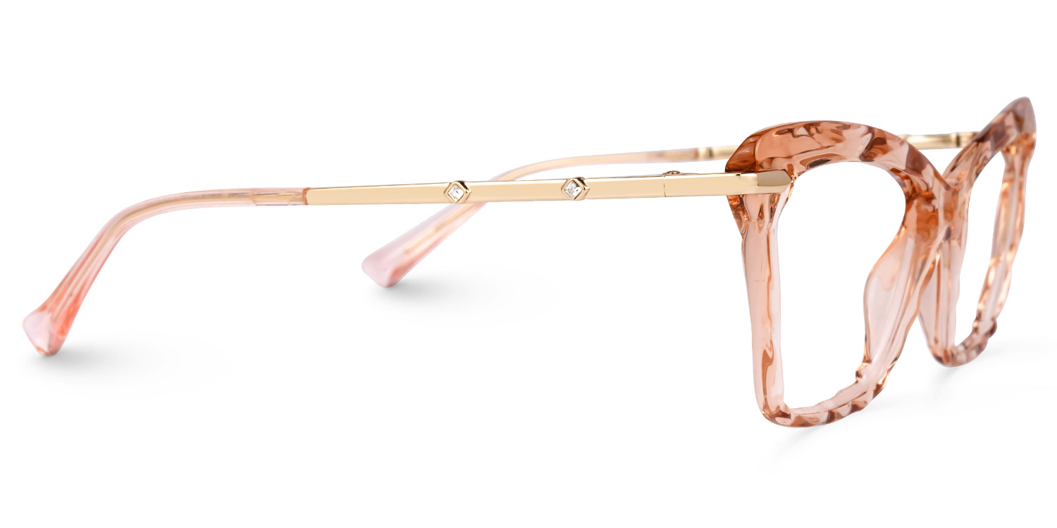 Juliet Cateye Peach TR90 Frame Glasses | ZEELOOL Canada2