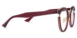 Laraine Cat Eye Red Glasses2