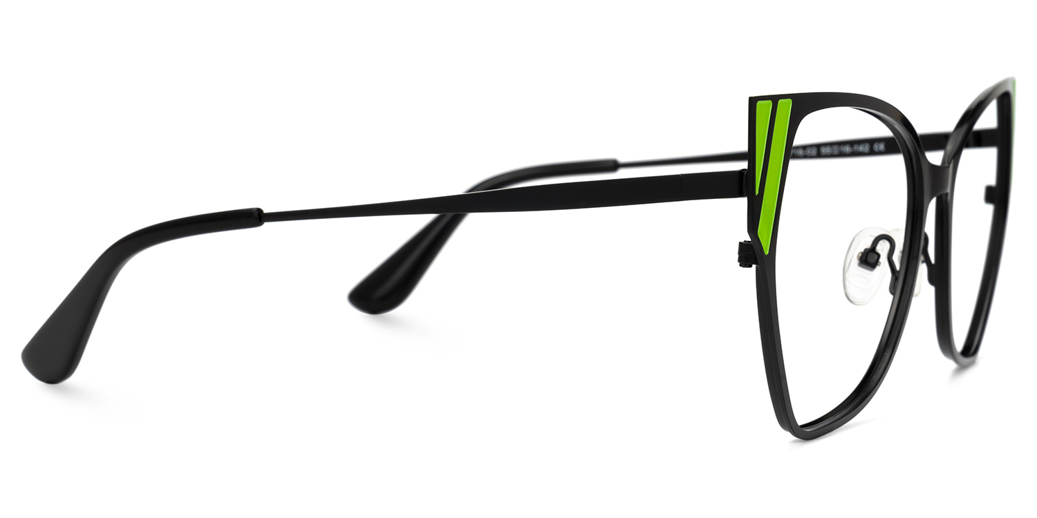 Shanay Cateye Black Glasses2