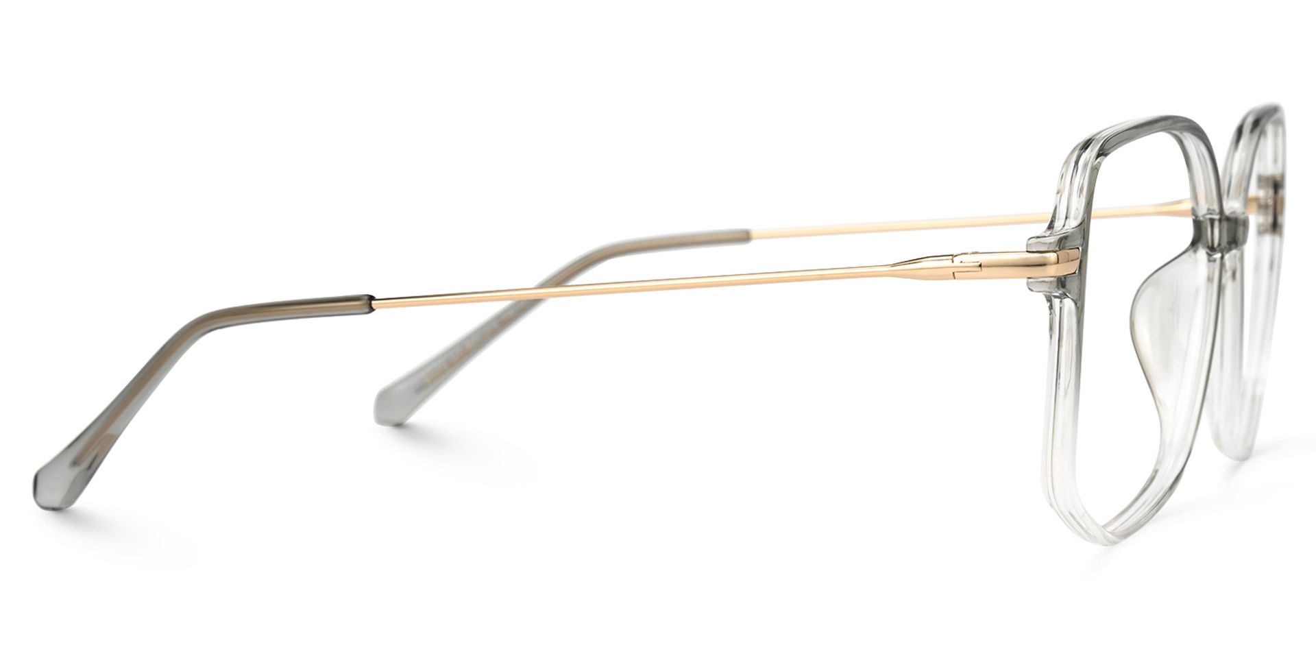 Payton Geometric Gray Eyeglasses and Ombre Frames2