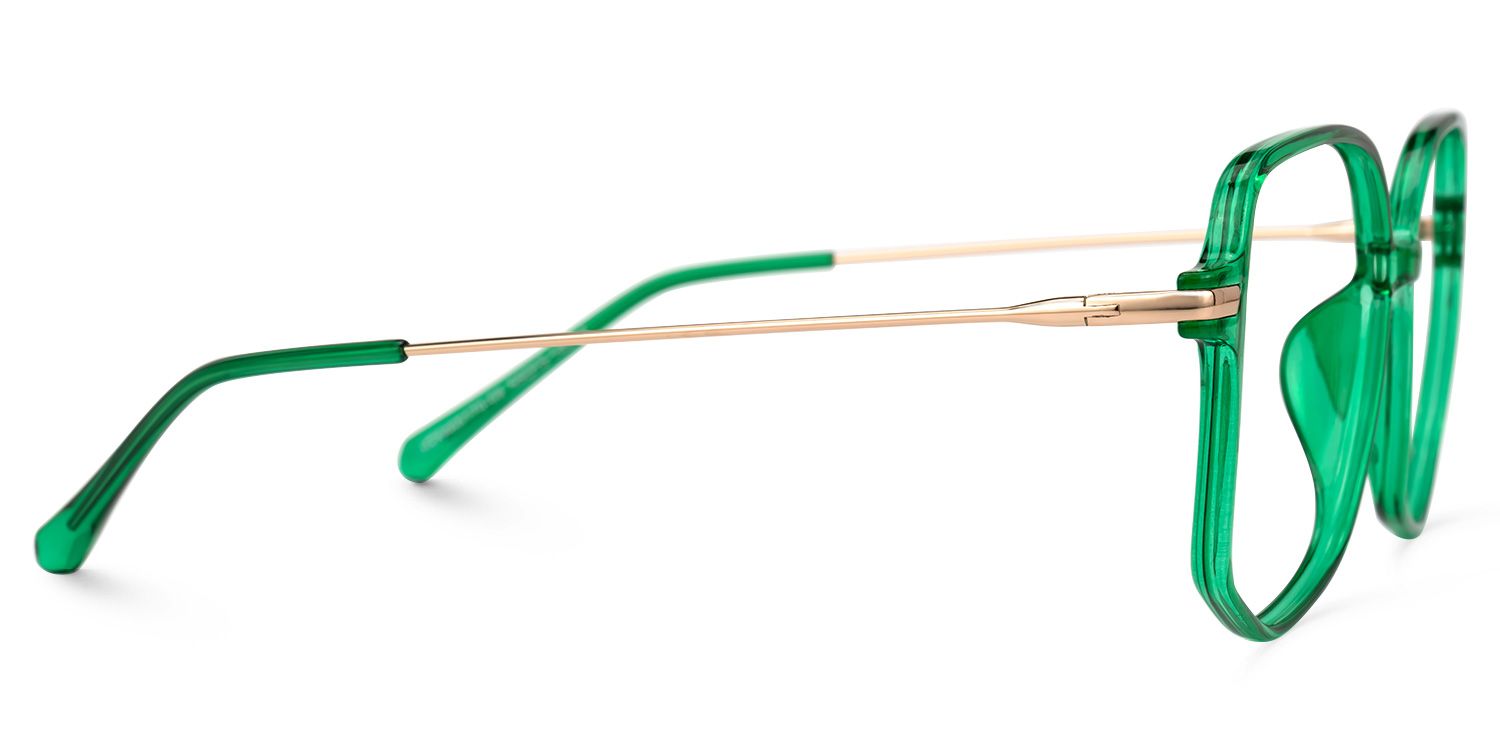 Payton Geometric Dark-Green Glasses | ZEELOOL Canada2