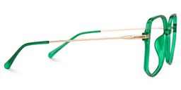Payton Dark-Green Geometric Glasses2