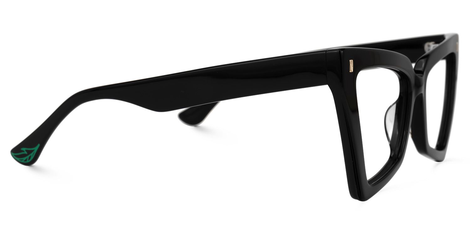 Berbey Geometric Black Glasses | ZEELOOL Canada2