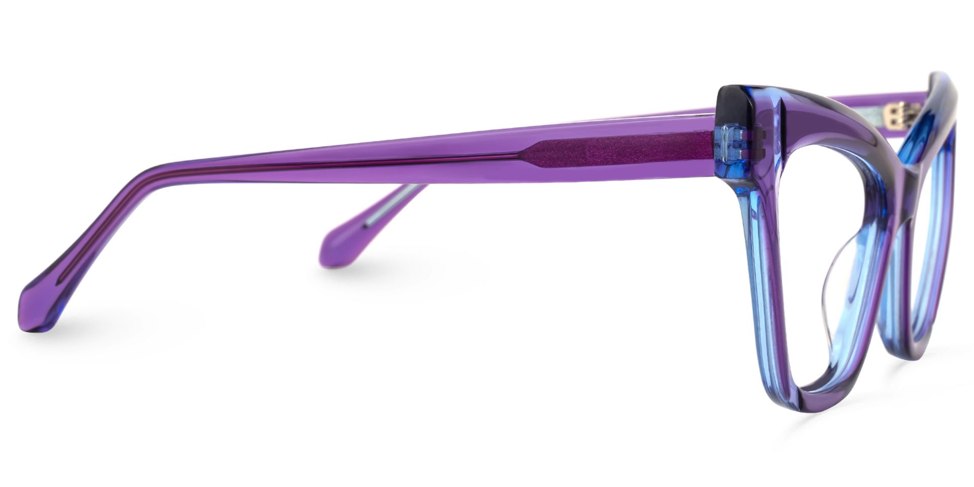 Saucie Cateye Purple Frame Glasses | ZEELOOL Canada2