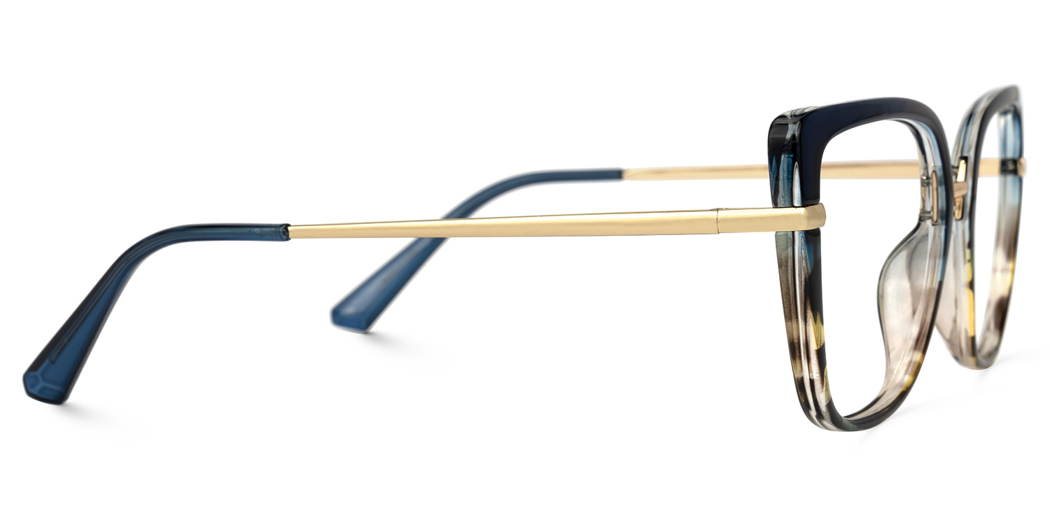 Salinas Cateye Blue Glasses2