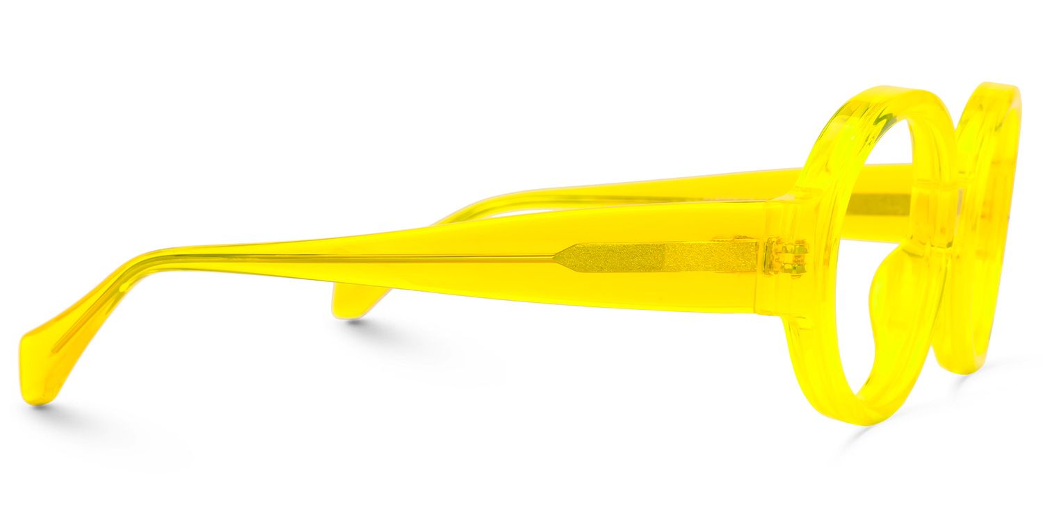 Dorrejo Round Yellow Glasses | ZEELOOL Canada2