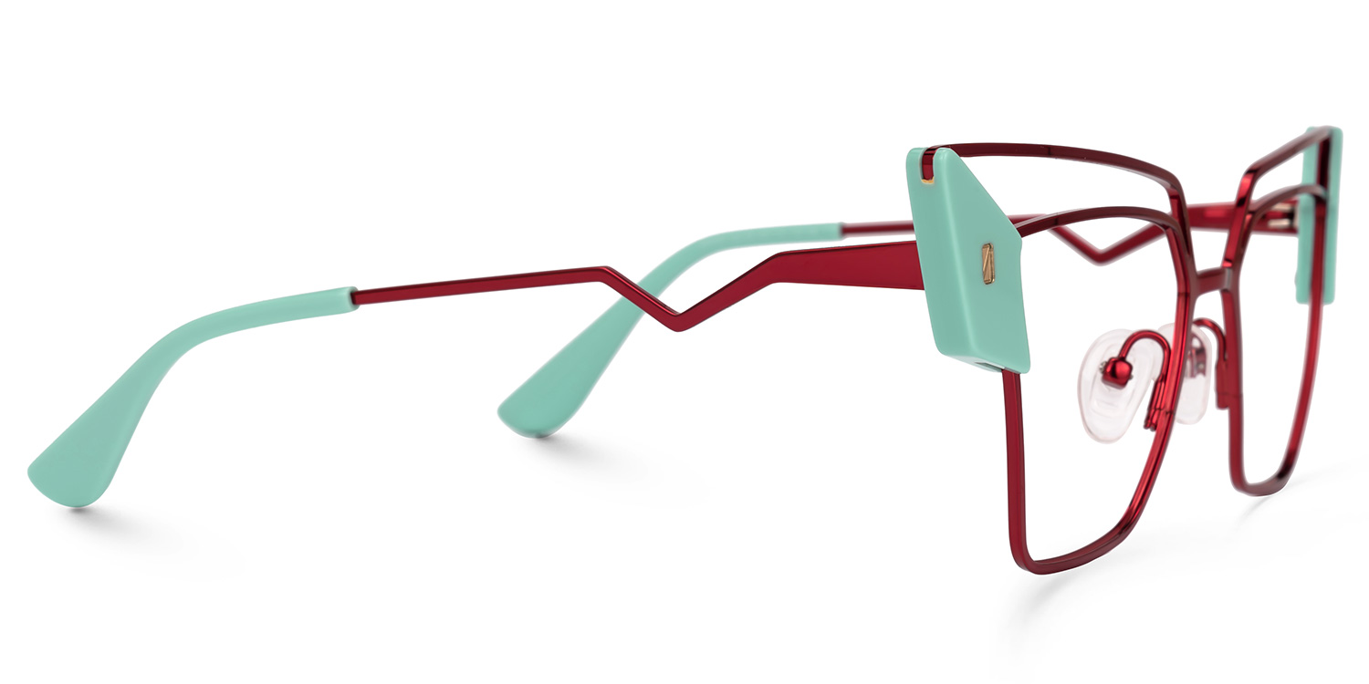 Jojo Cateye Green Glasses2