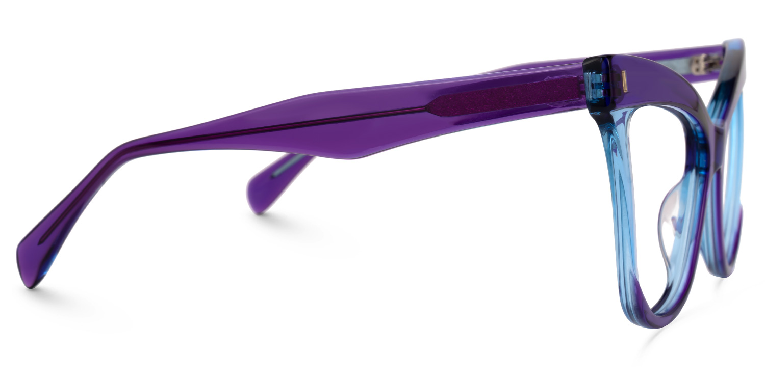 Silke Cateye Purple Glasses | ZEELOOL Canada2