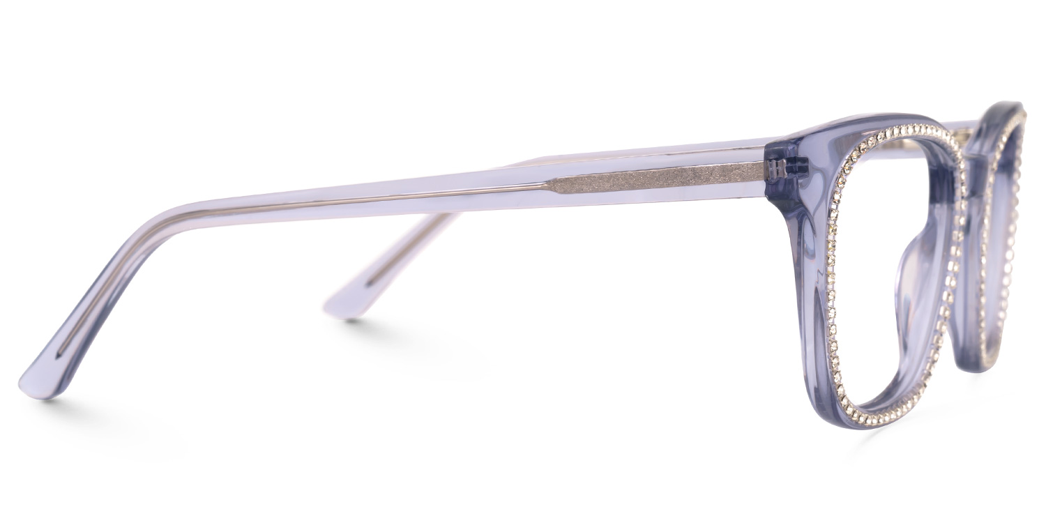 Ziva Square Purple Glasses | ZEELOOL Canada2