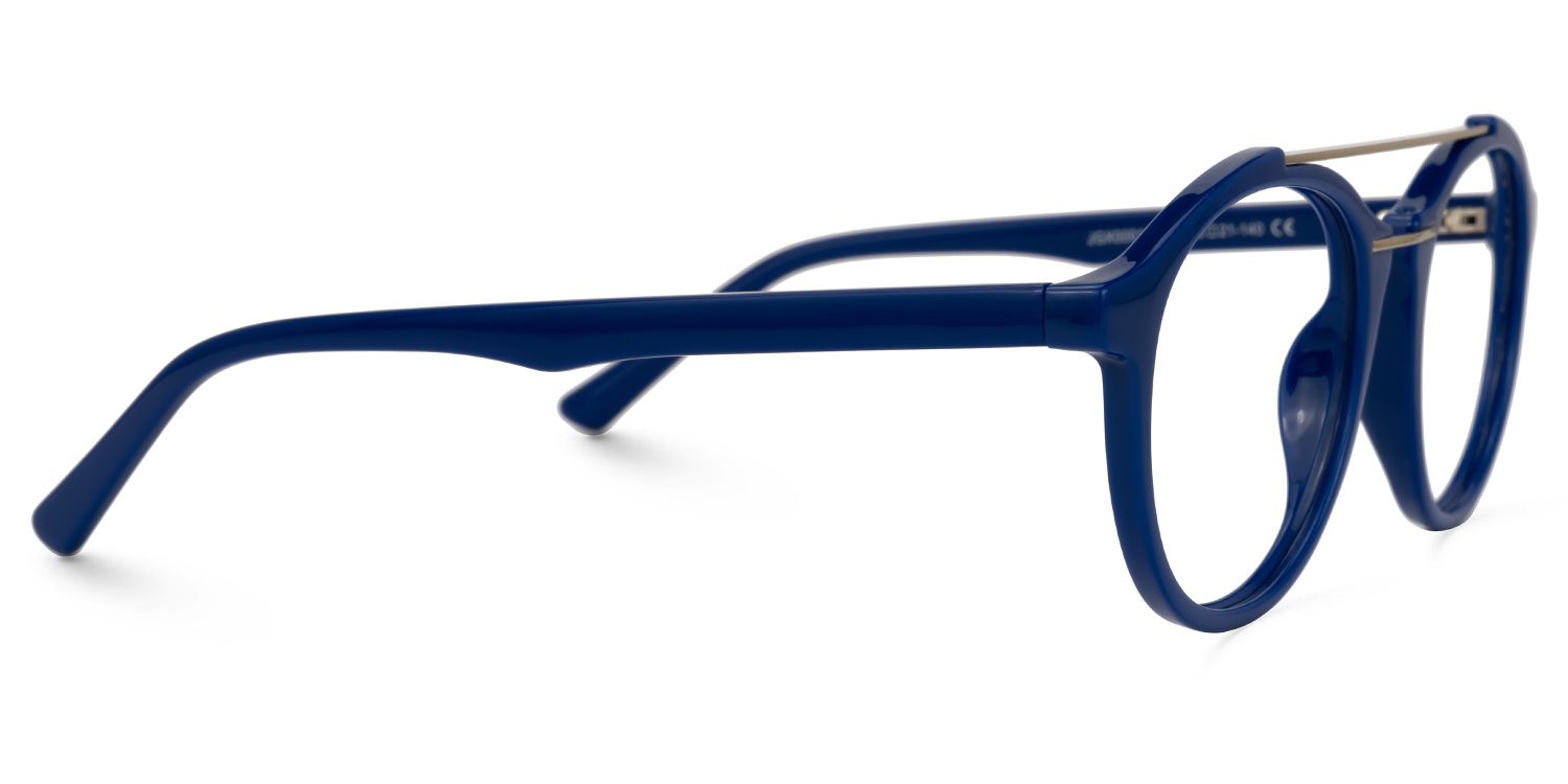 Lee Round Blue Glasses | ZEELOOL Canada2