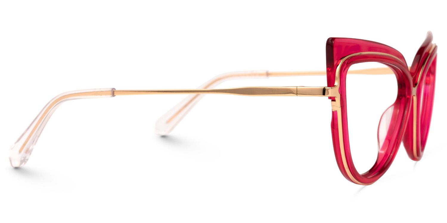 Birkman Cateye Bright-Pink Glasses | ZEELOOL Canada2