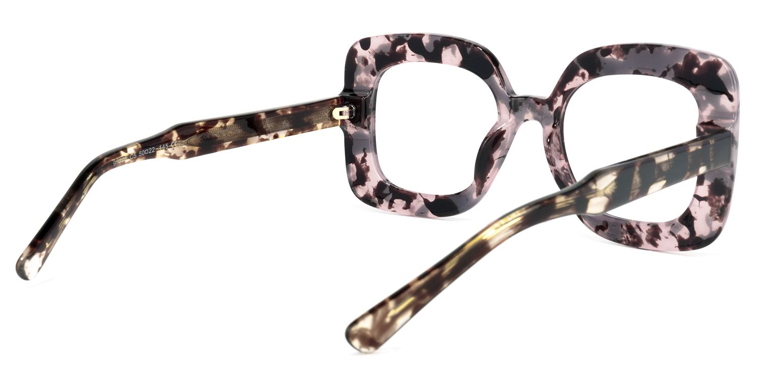 Eloise Square Pink-Tortoise Glasses | ZEELOOL Canada4