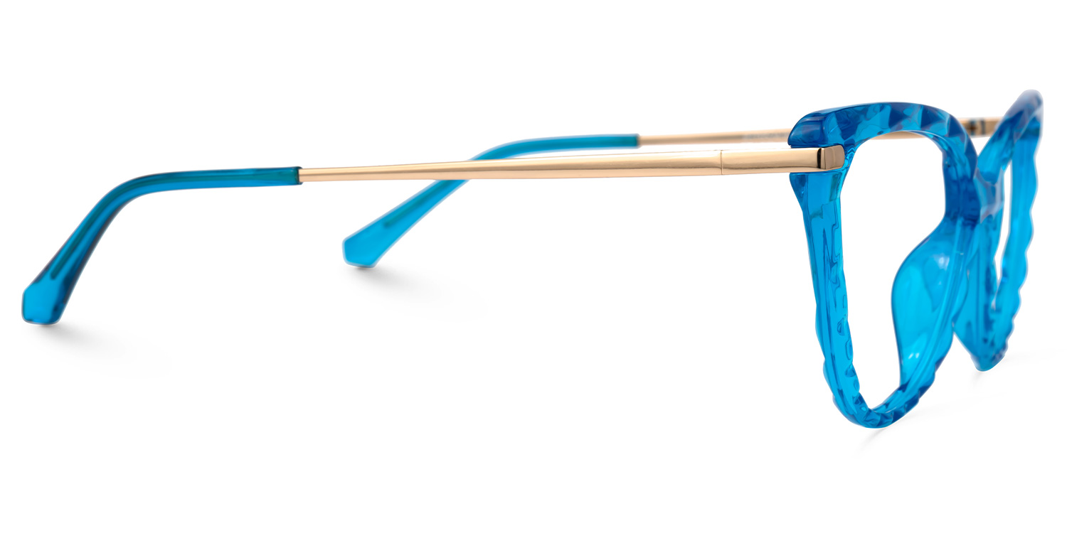 Lucas Cateye Blue Glasses | ZEELOOL Canada2