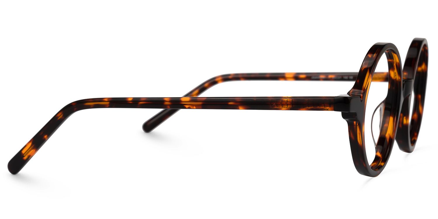 Otto Round Tortoise Glasses | ZEELOOL Canada2