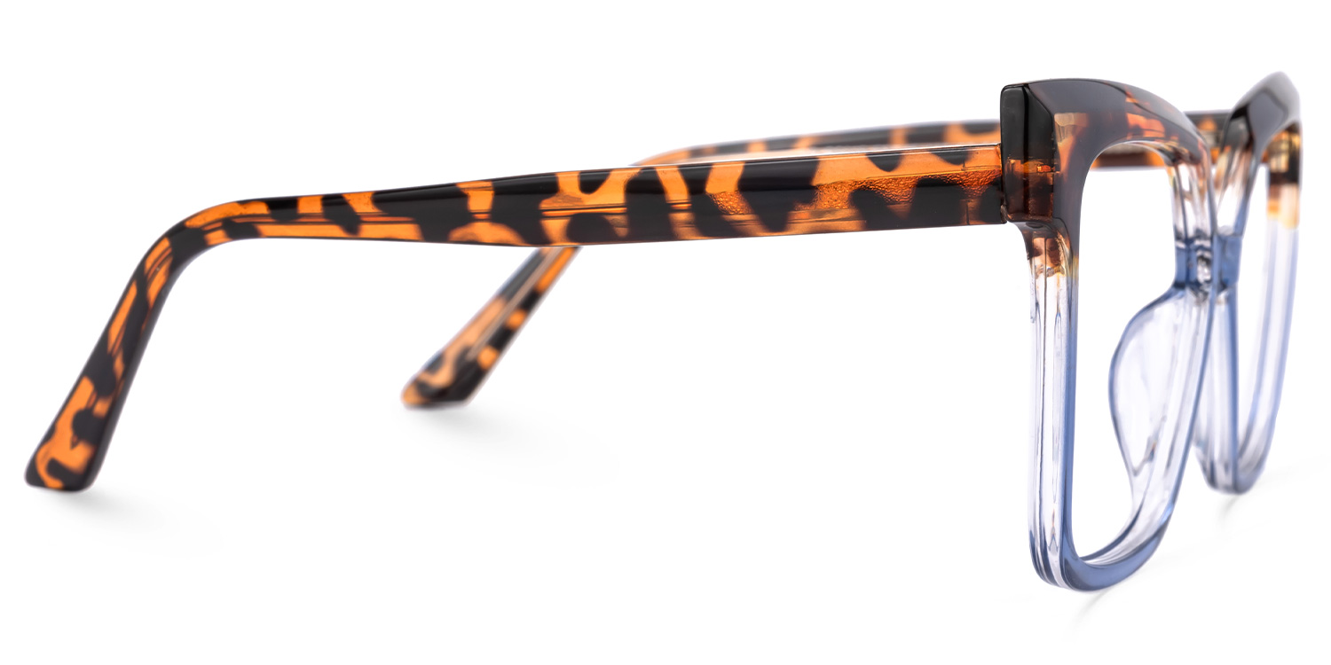 Square Eboney Blue Glasses deals -Zeelool Glasses2