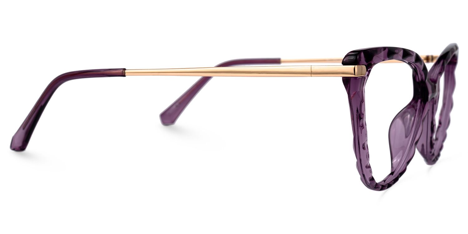 Lucas Cateye Purple Glasses | ZEELOOL Canada2