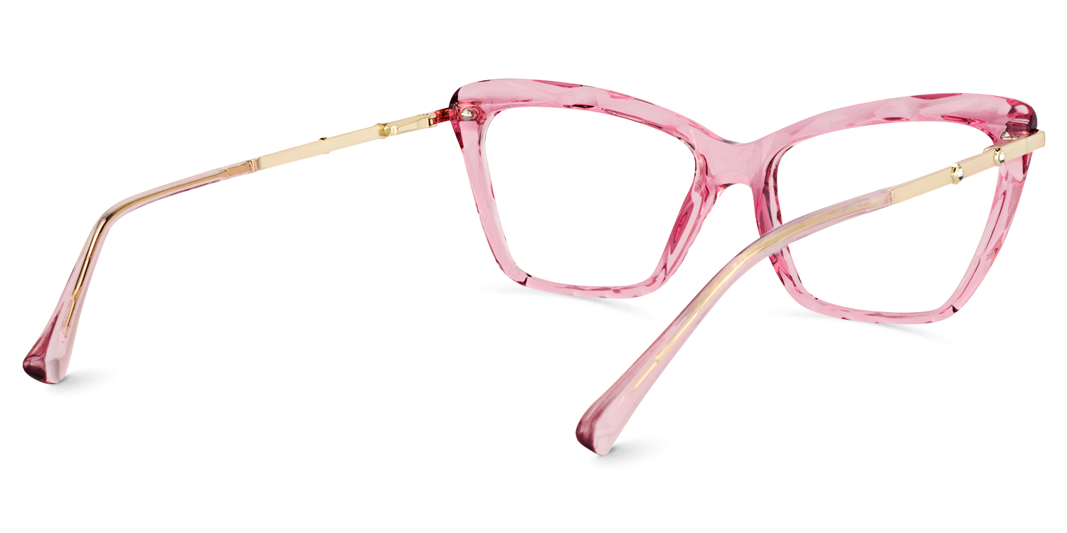 Juliet Pink Cat-eye Frame Glasses for Women | ZEELOOL Canada3