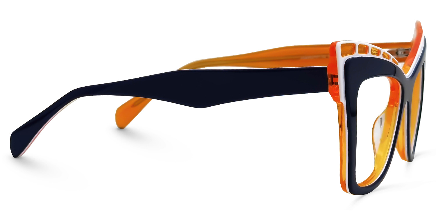 Abdoul Cateye Dark-Blue Glasses | ZEELOOL Canada2