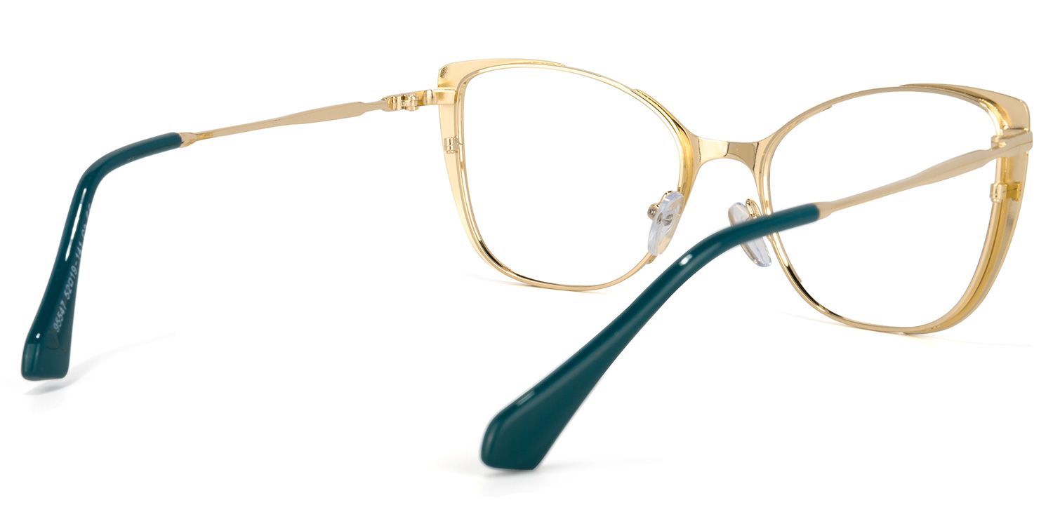 Odalis Cateye Peacock-Green Glasses | ZEELOOL Canada4