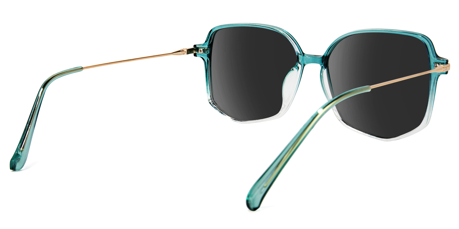 Payton Geometric Green Sunglasses1