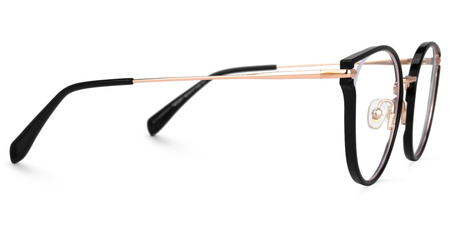 Latifa Cateye Black Glasses | ZEELOOL Canada2