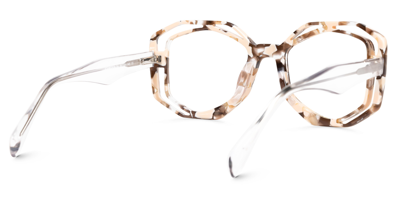 Bobbie Geometric Tortoise Glasses | ZEELOOL Canada3