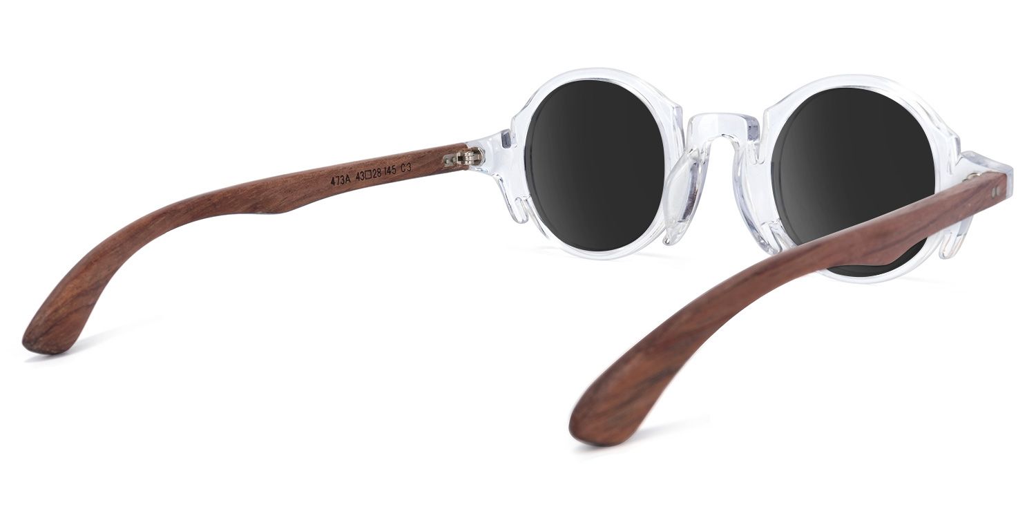 Charlie Round Clear Sunglasses | ZEELOOL Canada4