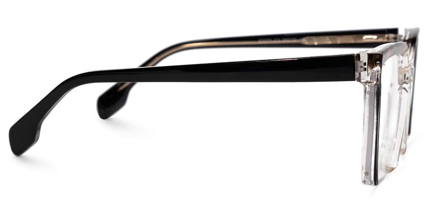 Misty Square Black Glasses | ZEELOOL Canada2