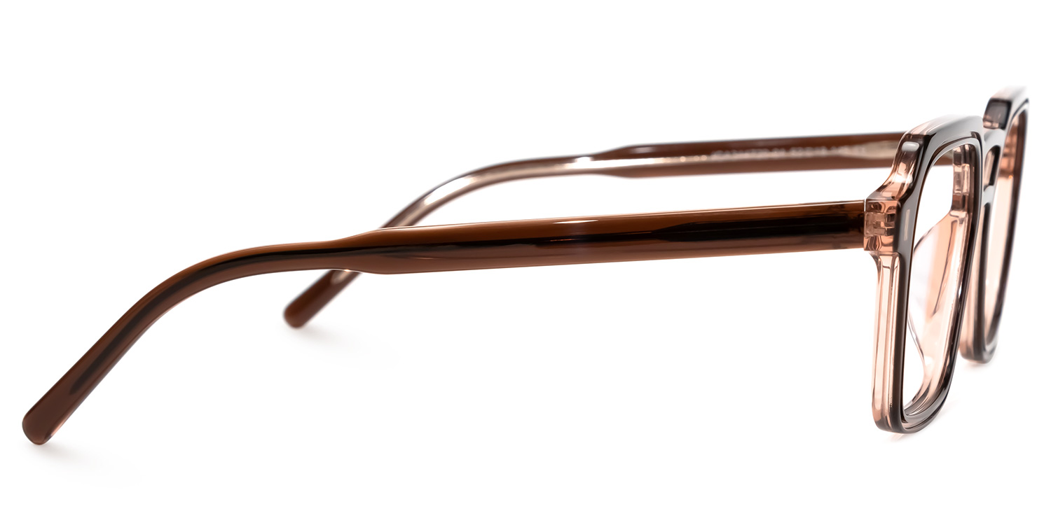 Beasley Square Brown Glasses | ZEELOOL Canada2