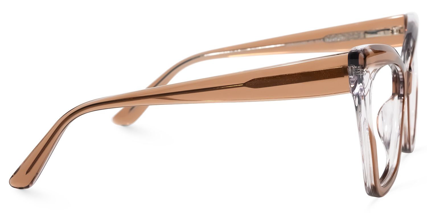 Searcy Cateye Brown Glasses | ZEELOOL Canada2