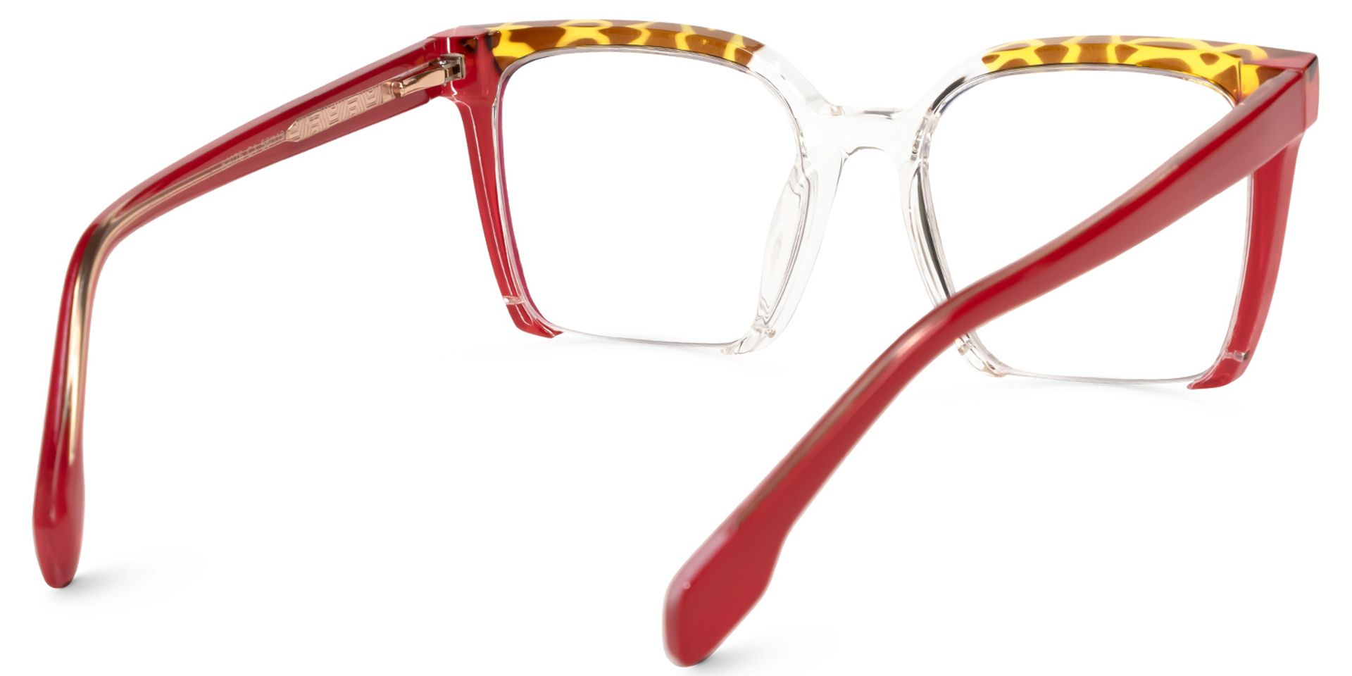 Misty Square Red Glasses | ZEELOOL Canada3