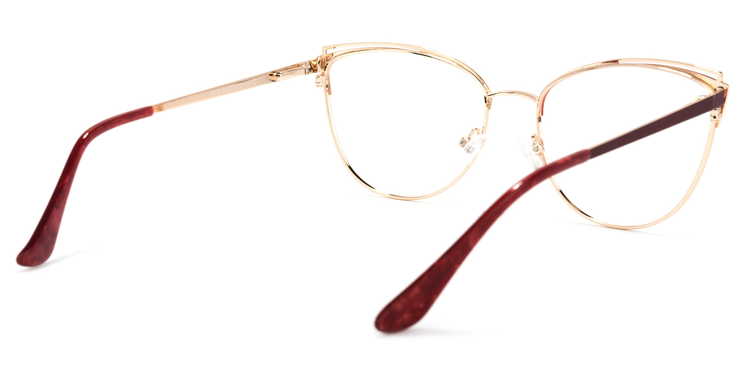 Faust Cateye Red Glasses | ZEELOOL Canada4