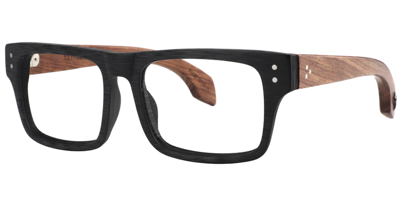 Hunk Rectangle Black Glasses | ZEELOOL Canada2