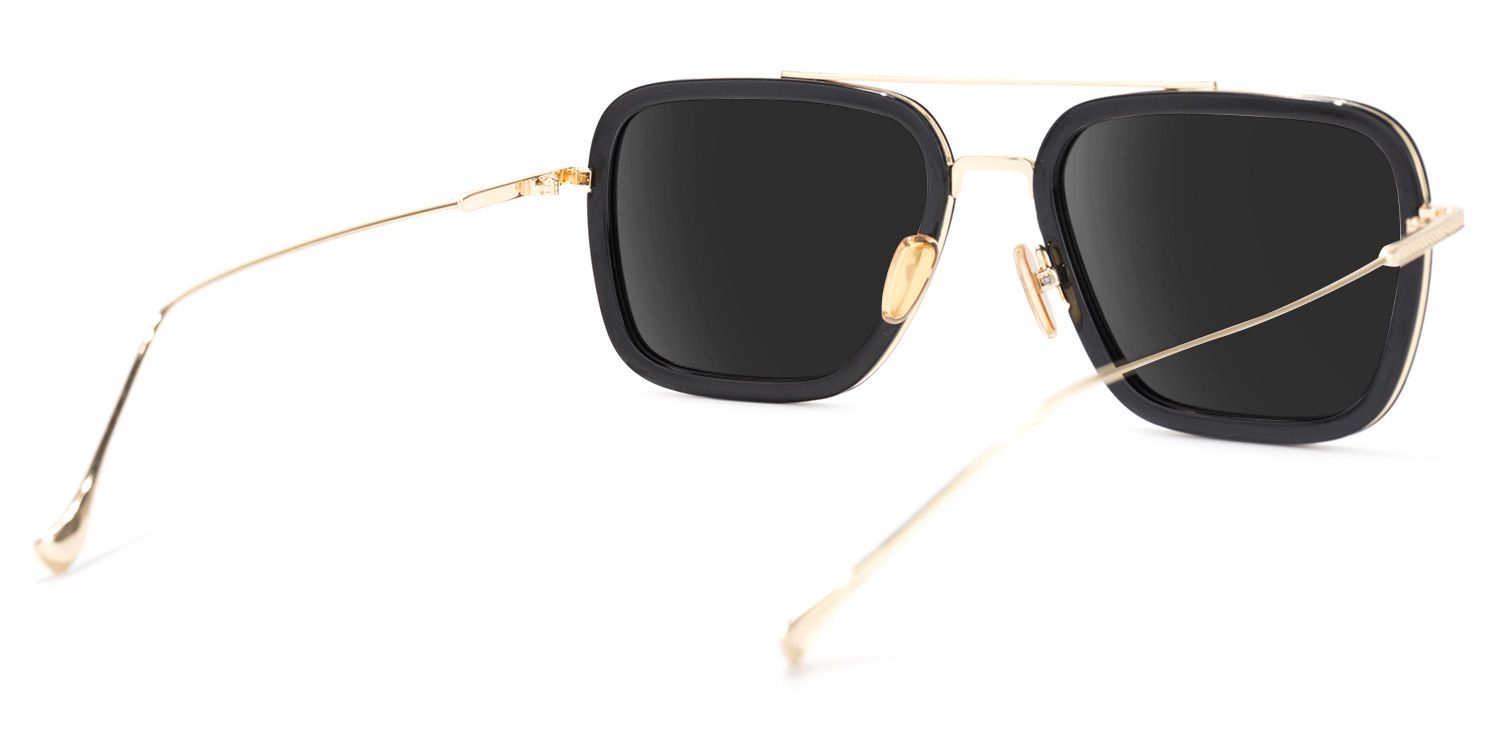 Gifford Aviator Black-Gold Sunglasses | ZEELOOL Canada4