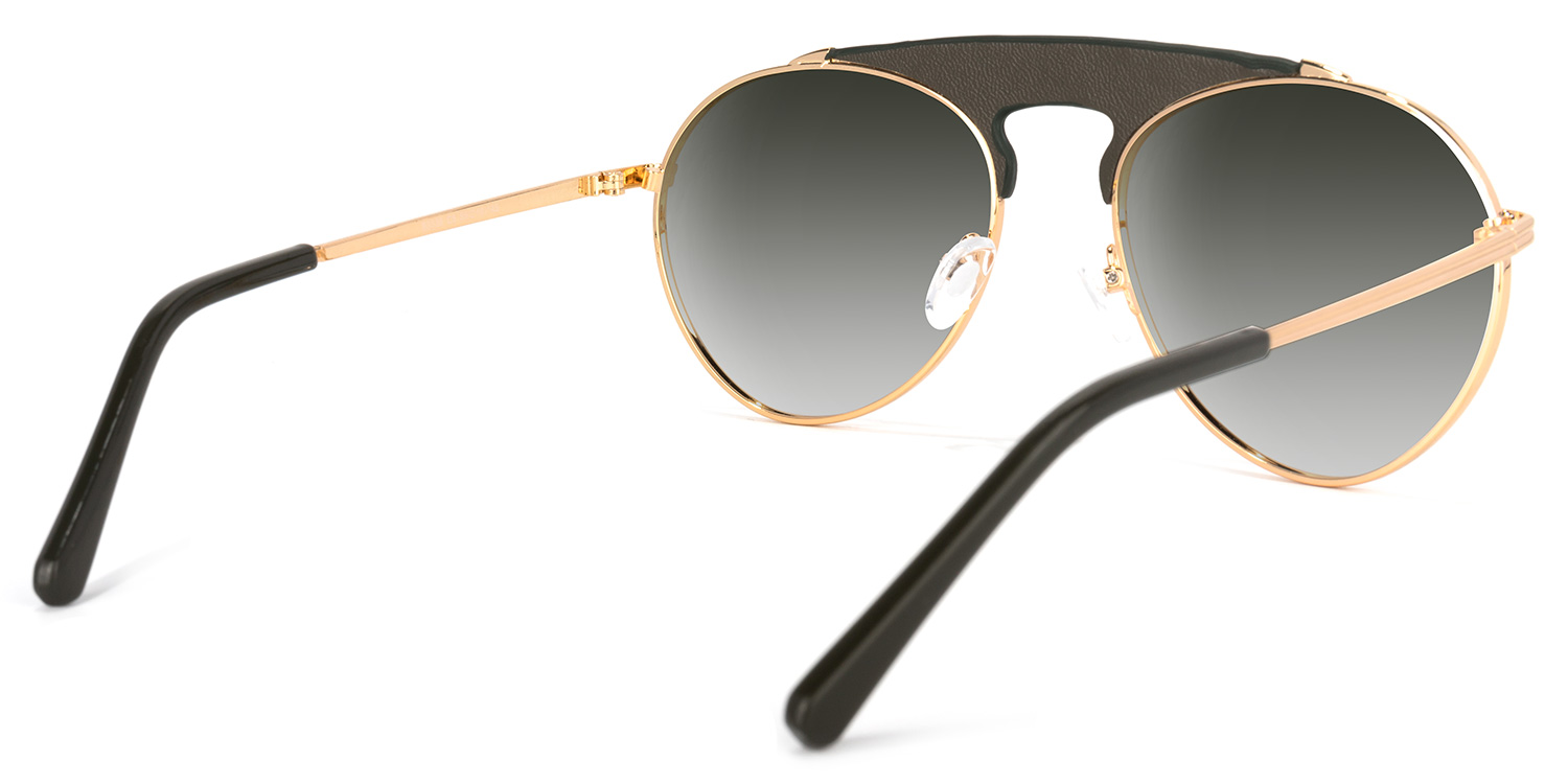 Elvira Geometric Dark-Green Sunglasses | ZEELOOL Canada4