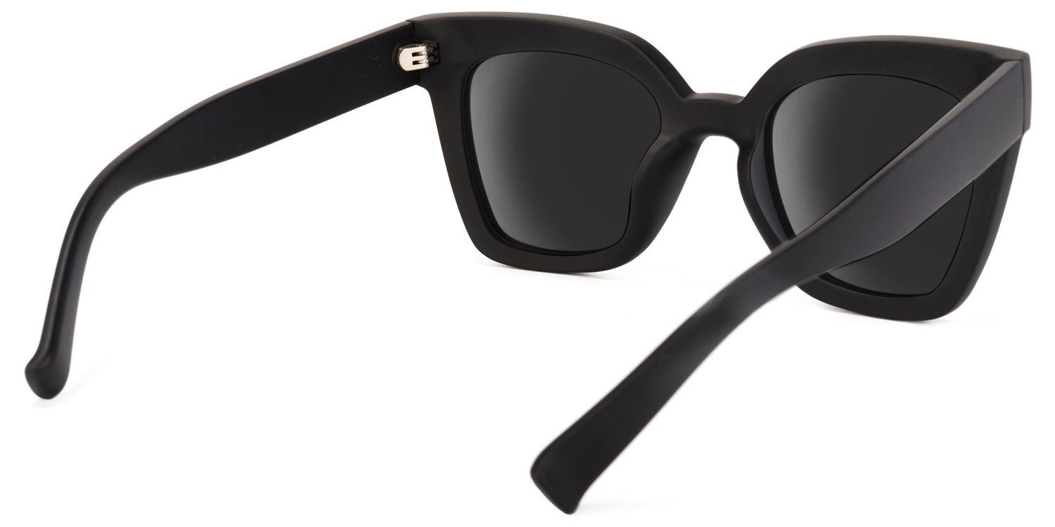 Malcolm Black Sunglasses with Square Frames | ZEELOOL Canada3