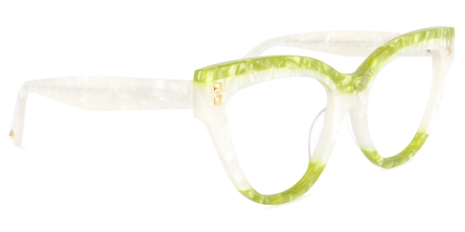 Cascata Cateye Green Glasses | ZEELOOL Canada2