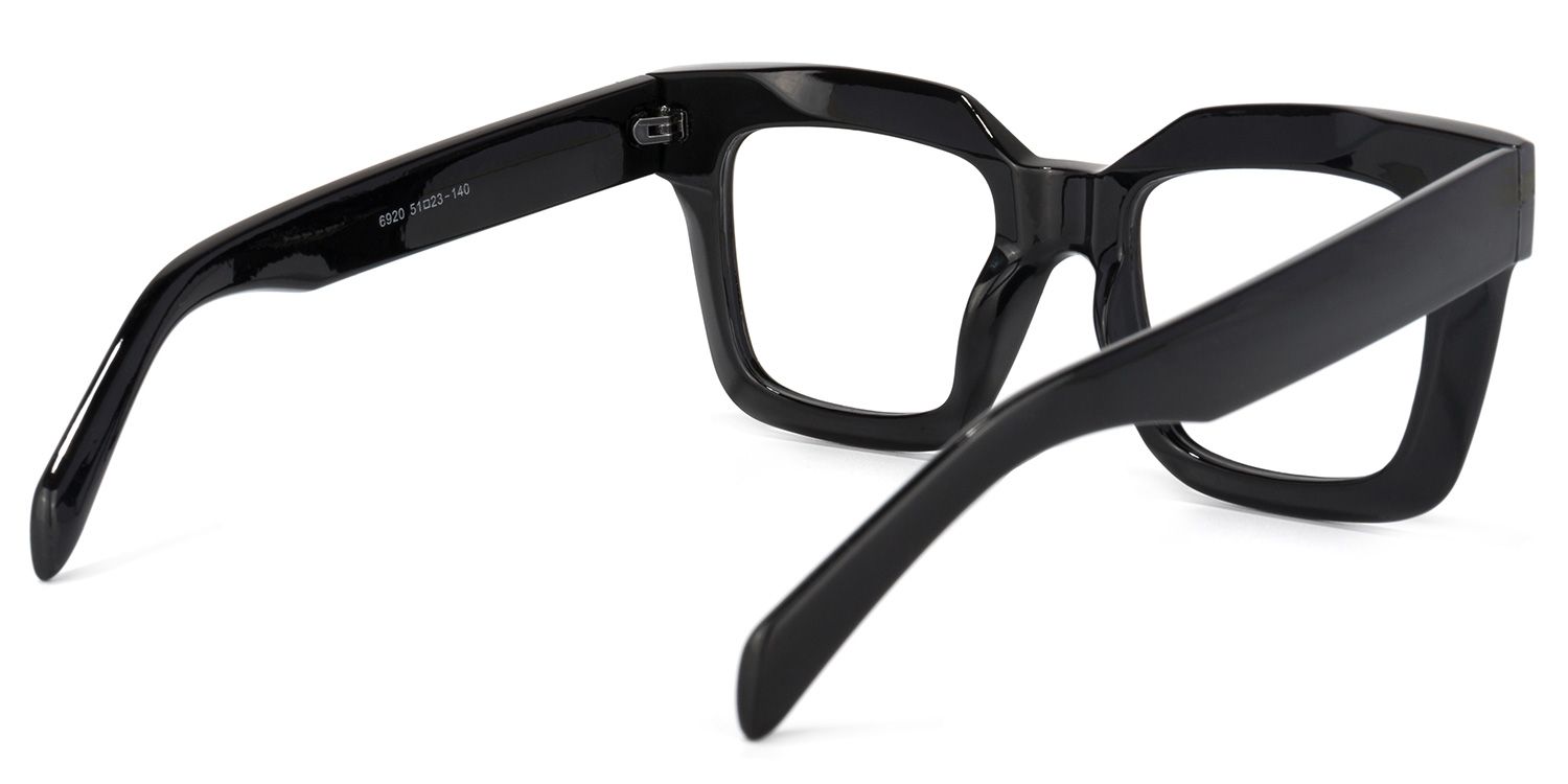 Trinity Square Black Glasses | ZEELOOL Canada4