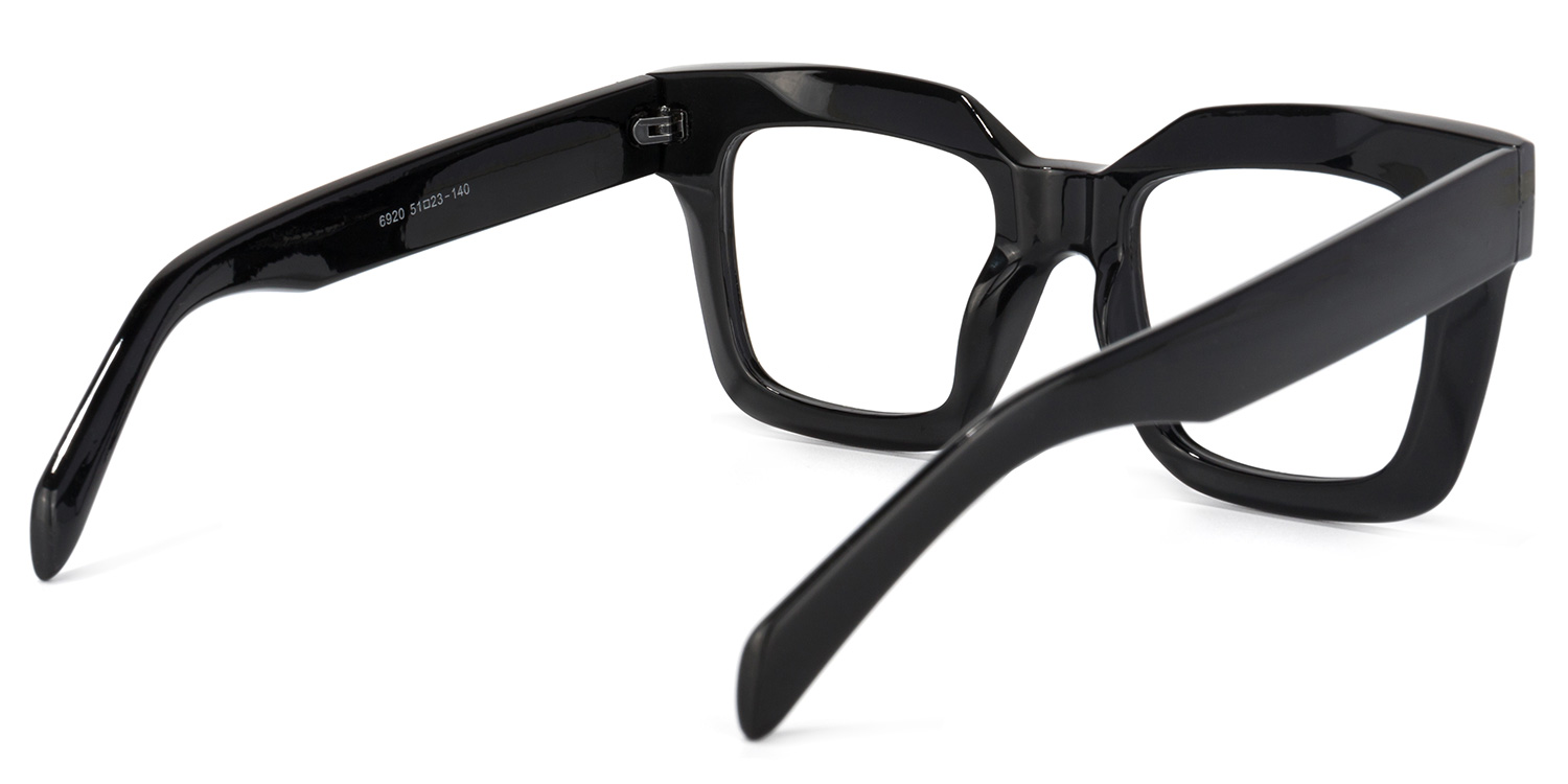 Trinity Square Black Glasses | ZEELOOL Canada4