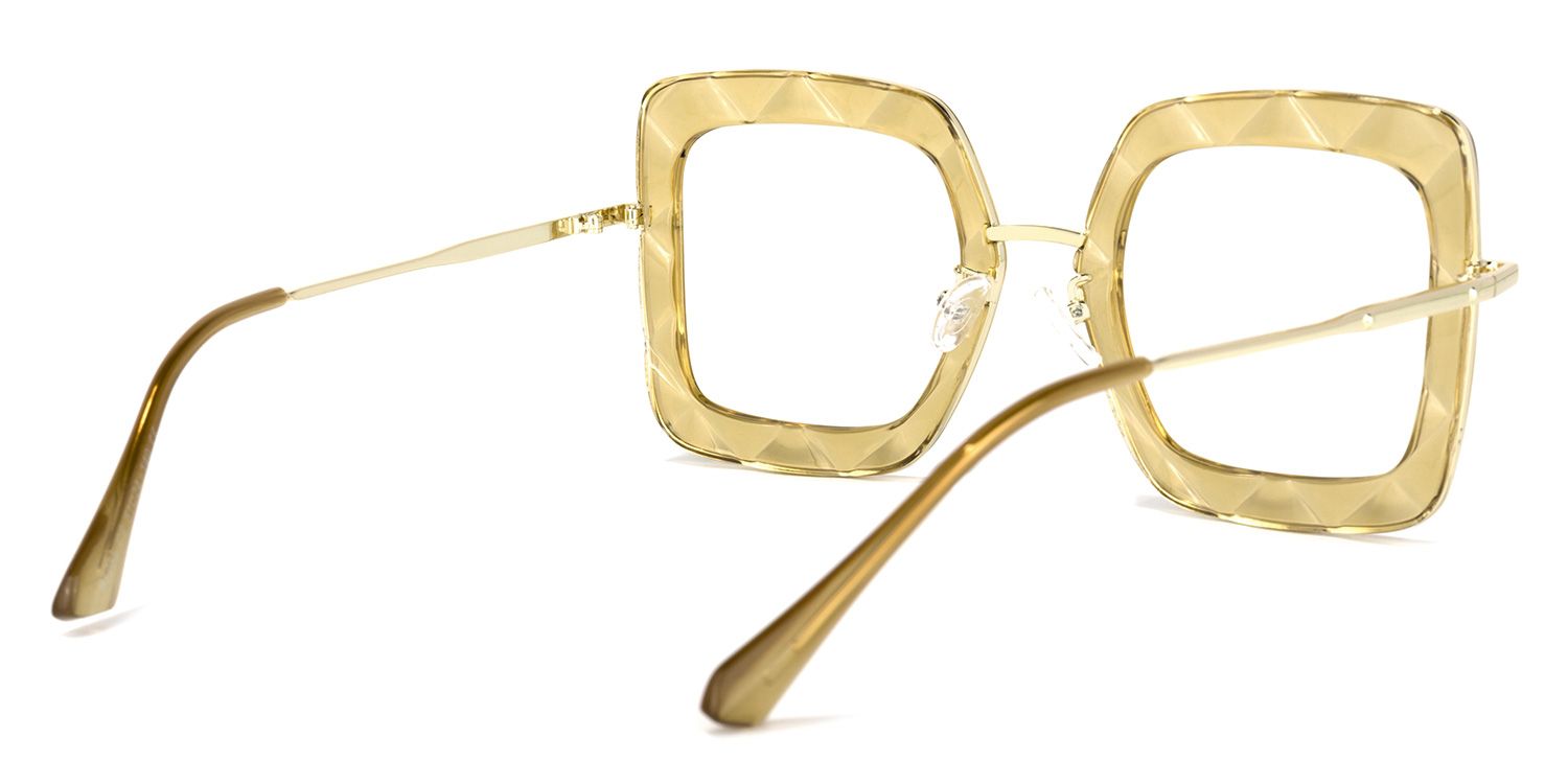 Tucker Square Yellow Glasses | ZEELOOL Canada4