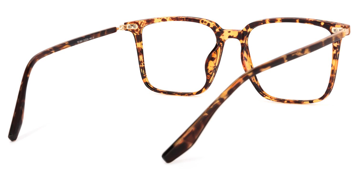 Tobias Square Tortoise Glasses | ZEELOOL Canada4