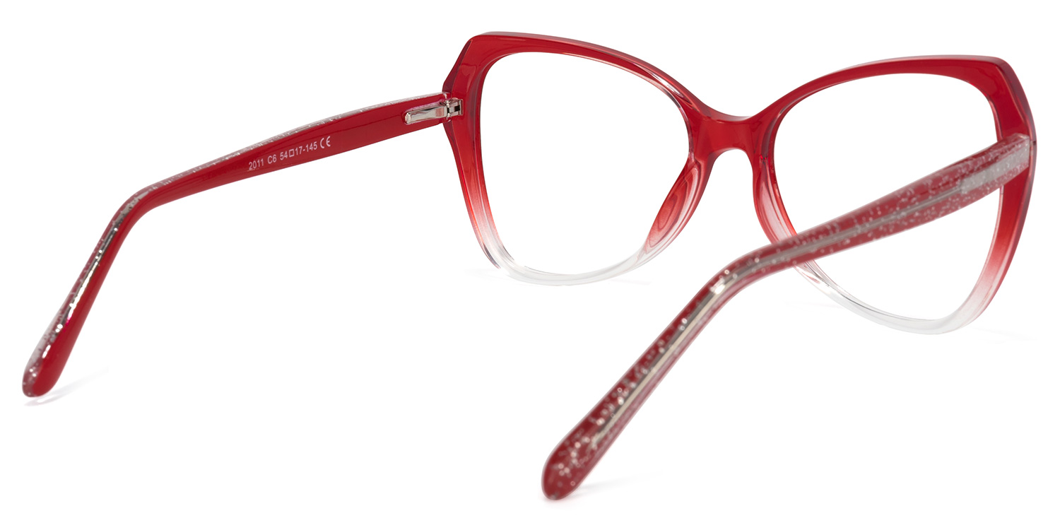 Eleanora Butterfly Red Glasses3