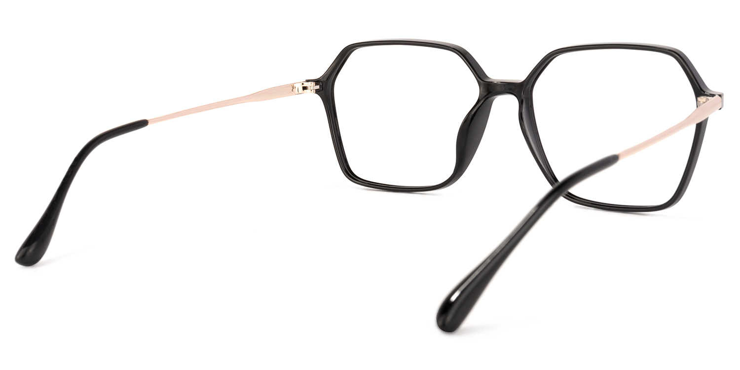 Wisdom Geometric Black Glasses | ZEELOOL Canada4