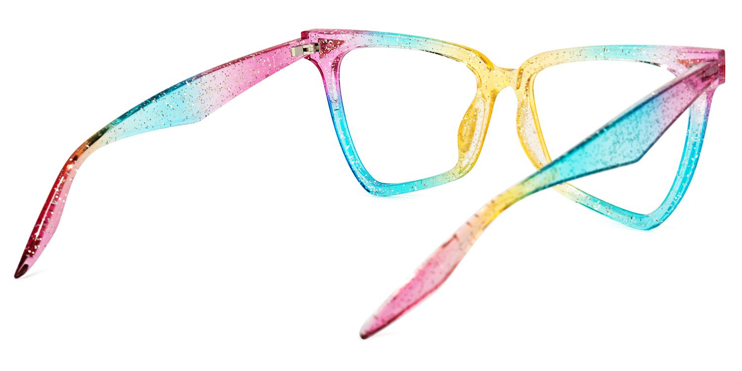 Cicely Geometrical Rainbow Eyeglasses | ZEELOOL Canada4
