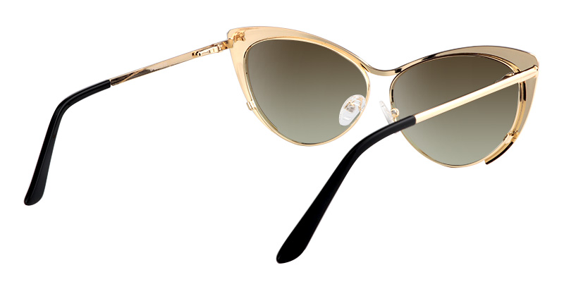 Ellen Cateye Gold Sunglasses | ZEELOOL Canada4