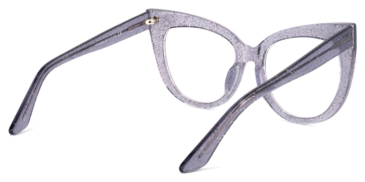 Trenton Cateye Gray Glasses | ZEELOOL Canada4