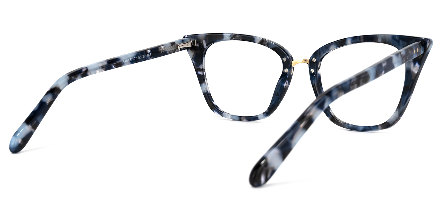 Martha Cat Eye Blue-Tortoise Glasses | ZEELOOL Canada4