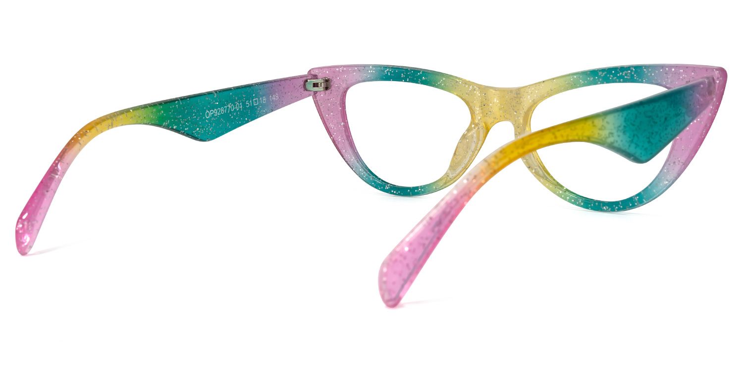 Harding Cateye Rainbow Glasses | ZEELOOL Canada4