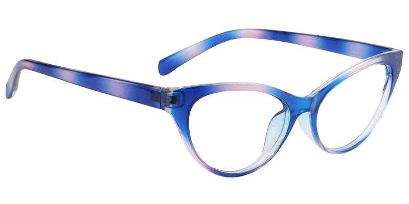 Cateye Blue Reading Glasses | ZEELOOL Canada3