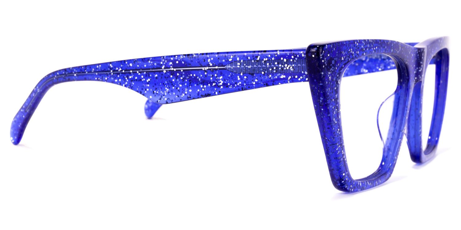 Cecile Cat Eye Blue Glasses | ZEELOOL Canada3
